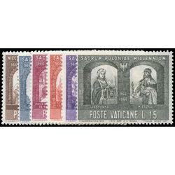 vatican stamp 433 8 millenium of christianization of poland 15l 1966
