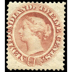 newfoundland stamp 28a queen victoria 12 1865