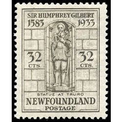 newfoundland stamp 225 gilbert statue at truro 32 1933