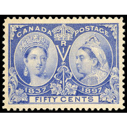 canada stamp 60 queen victoria diamond jubilee 50 1897 M XF 015