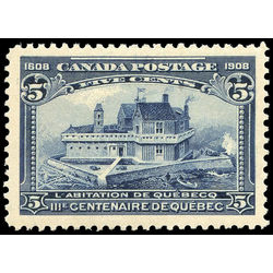canada stamp 99 champlain s habitation 5 1908 m xfnh 014