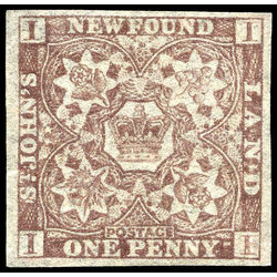 newfoundland stamp 15ac 1861 third pence issue 1d 1861