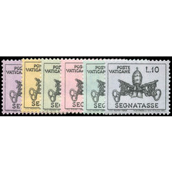 vatican stamp j19 j24 papal arms 1968