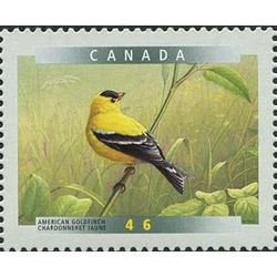 canada stamp 1772 american goldfinch 46 1999