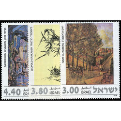 israel stamp 682 4 paintings 1978