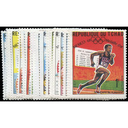chad stamp 181 204 winners of 1968 olympic games 1969