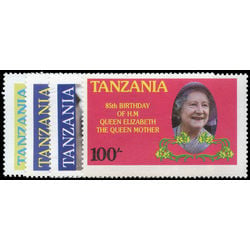 tanzania stamp 267 70 queen mother 85th birthday 1985