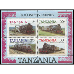 tanzania stamp 274a tanzania railways locomotives 1985