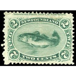 newfoundland stamp 24 codfish 2 1871 m fog 007