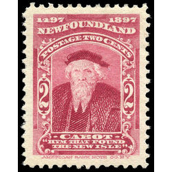 newfoundland stamp 62 john cabot 2 1897
