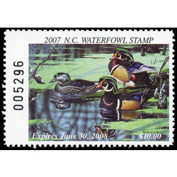 us stamp rw hunting permit rw nc35 north carolina wood ducks 10 2007