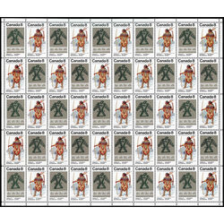 canada stamp 577a subarctic indians 1975 m pane bl