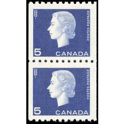 canada stamp 409 pair queen elizabeth ii 1962