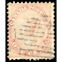 canada stamp 14v queen victoria 1 1859 u vg 001