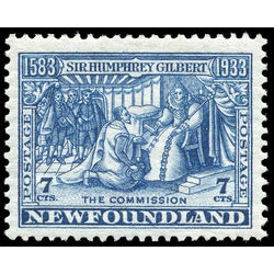 newfoundland stamp 217 gilbert receiving royal patents 7 1933