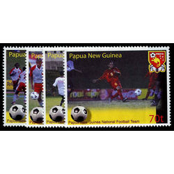 papouasie nouvelle guinee stamp 1136 39 national soccer team 2004
