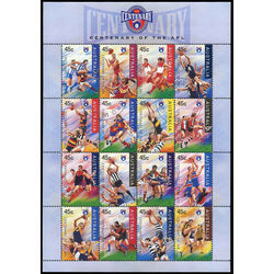 australia stamp 1507a 100 years football afl 7 2 1996