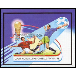 benin stamp 972 1998 world cup soccer championship france 1997