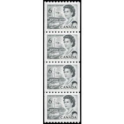 canada stamp 468b queen elizabeth ii 6 1970 M VFNH STRIP 4