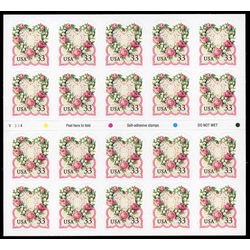 us stamp postage issues 3274a flowers love 1999