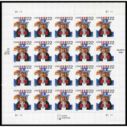 us stamp postage issues 3259 uncle sam 22 1998 m pane