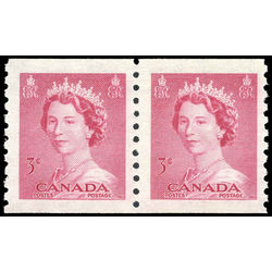 canada stamp 332pa queen elizabeth ii 1953
