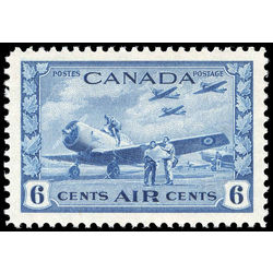 canada stamp c air mail c7 british commonwealth air training plan 6 1942