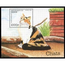 benin stamp 1100 cats 1998