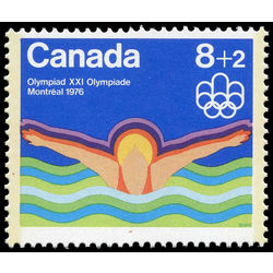 canada stamp b semi postal b4 swimming 1975