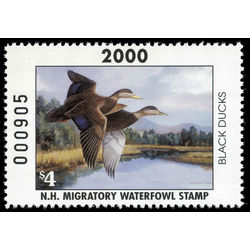 us stamp rw hunting permit rw nh18 new hampshire black ducks 4 2000