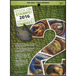canada 2016 quarterly pack stuck on stamps