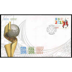 canada stamp 2837 fifa women s world cup canada 2015 2015 FDC