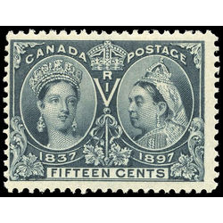 canada stamp 58 queen victoria diamond jubilee 15 1897 M F 009