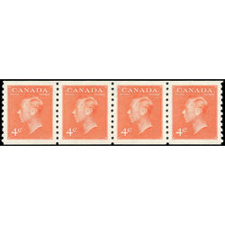 canada stamp 310strip king george vi 1951