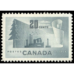 canada stamp 316 paper mill 20 1952