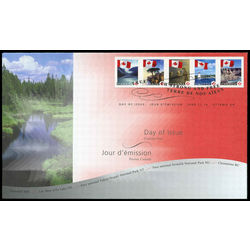 canada stamp 2193ai permanent booklets flags 2006 FDC