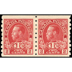 canada stamp mr war tax mr6pa war tax coil pair 1916