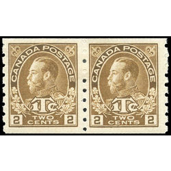 canada stamp mr war tax mr7apa war tax coil pair 1916