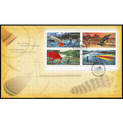 canada stamp 2087 fishing flies 2005 FDC