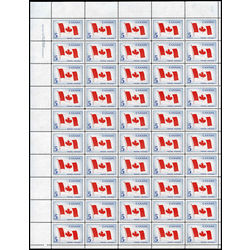 canada stamp 439 canadian flag 5 1965 m pane