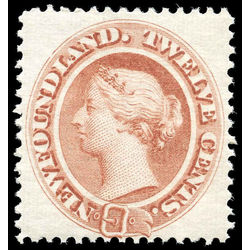 newfoundland stamp 28 queen victoria 12 1870