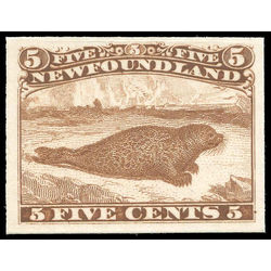 newfoundland stamp 25piii harp seal 5 1866