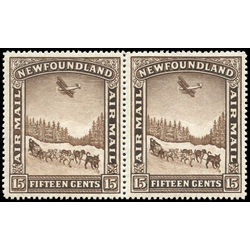 newfoundland stamp c9ii dog sled and airplane 1931