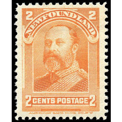 newfoundland stamp 81ii king edward vii 2 1897