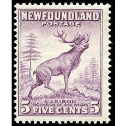 newfoundland stamp 257ix caribou 5 1941