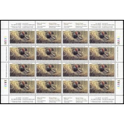 canadian wildlife habitat conservation stamp fwh11 redheads 8 50 1995 m pane