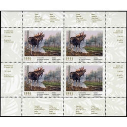 quebec wildlife habitat conservation stamp qw8a moose by robert gerard 1995