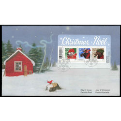 canada stamp 2879 christmas animals 4 55 2015 FDC