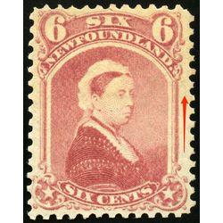 newfoundland stamp 35i queen victoria 6 1870 m vf 001
