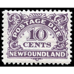 newfoundland stamp j7ii postage due stamps 10 1949 m f vfnh 001